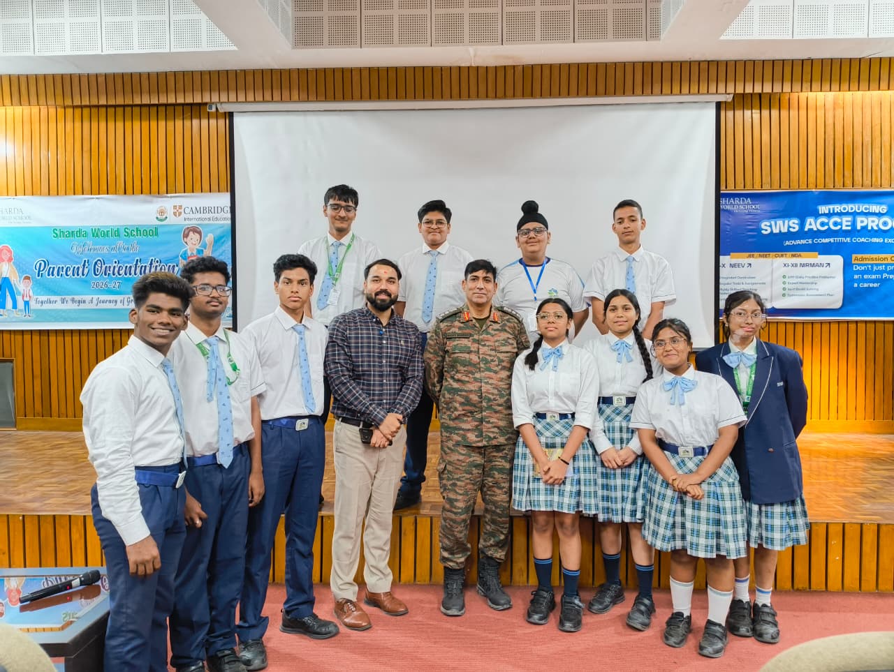 igniting-young-minds-towards-a-career-in-defence:-guidance-session-at-sharda-world-school